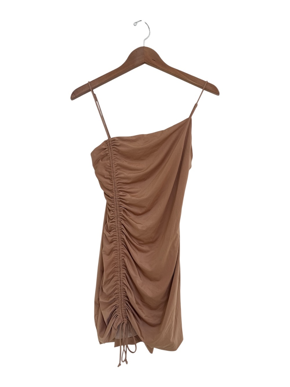 NWT Stella Dallas One-Shoulder Ruched Mini Dress